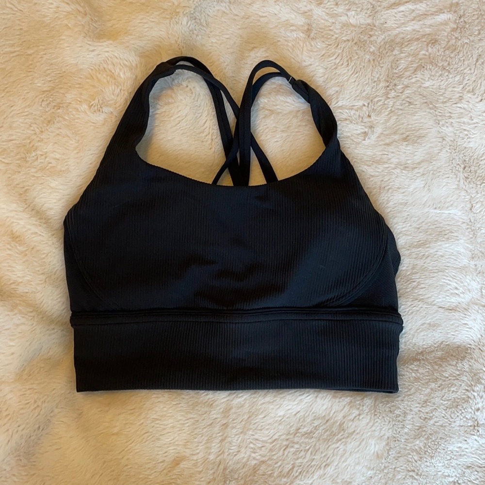 Lululemon energy longline ribbed sports bra